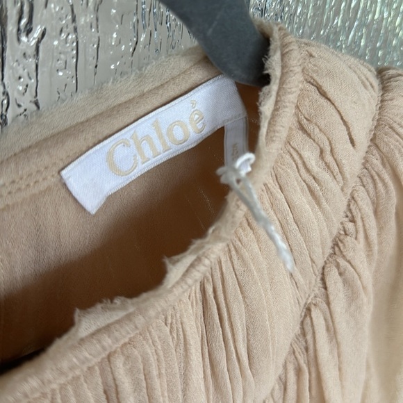 Chloé, Pleated virgin wool top, in size 8 or French 40. New - Picture 10 of 17